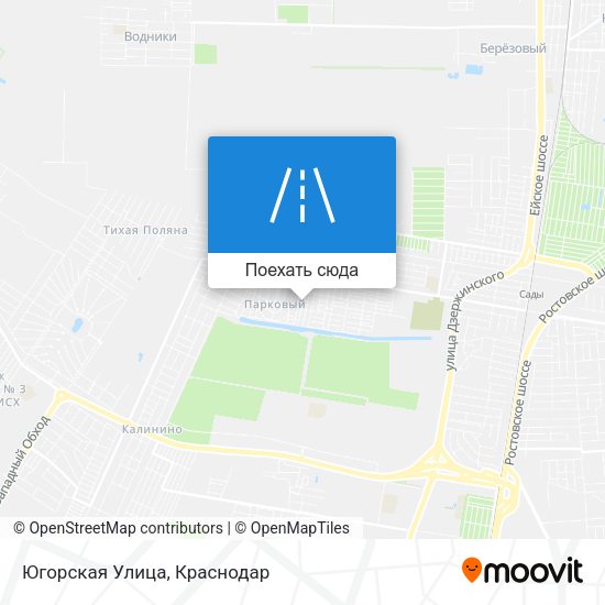 Карта Югорская Улица