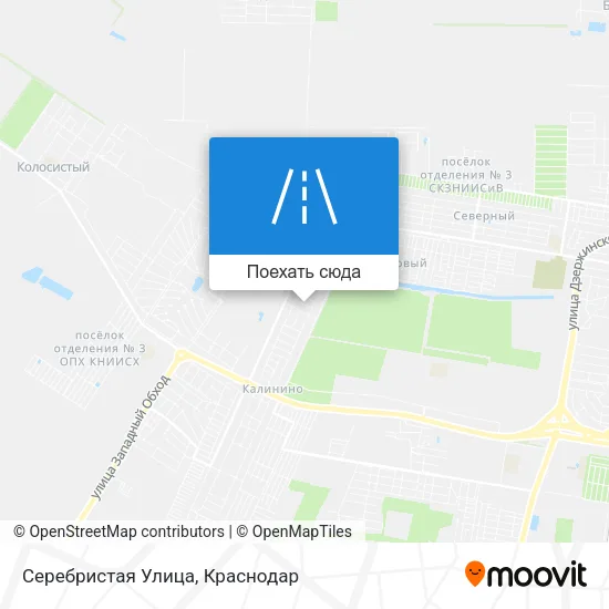 Карта Серебристая Улица