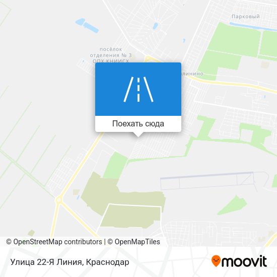 Карта Улица 22-Я Линия