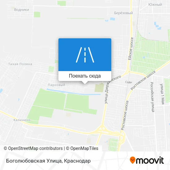 Карта Боголюбовская Улица