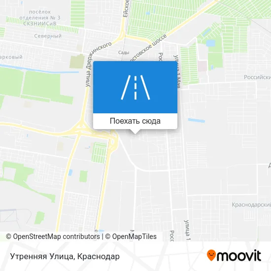 Карта Утренняя Улица