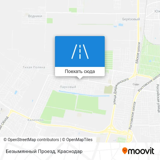 Карта Безымянный Проезд