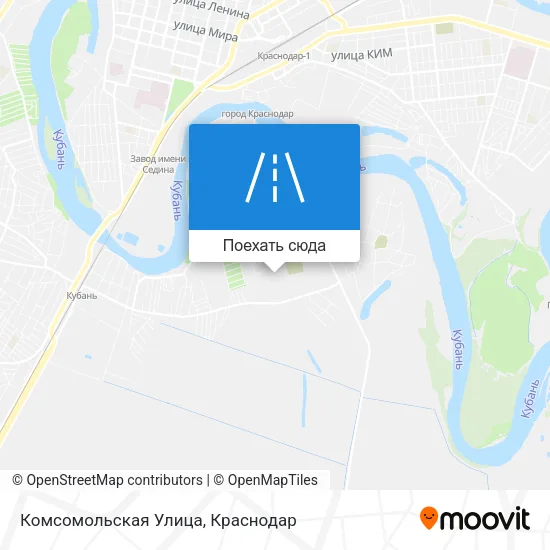 Карта Комсомольская ​Улица