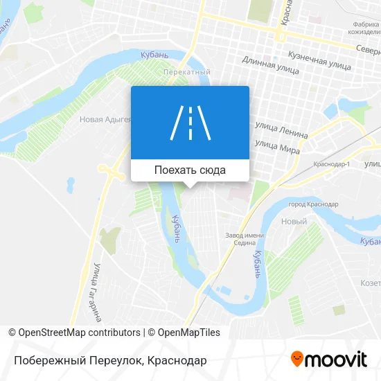 Карта Побережный Переулок
