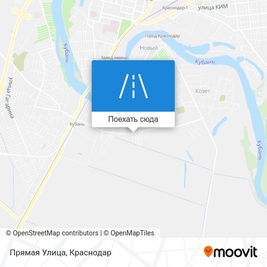 Карта Прямая Улица