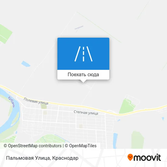 Карта Пальмовая Улица