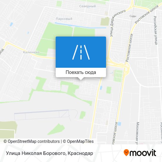 Карта Улица Николая Борового