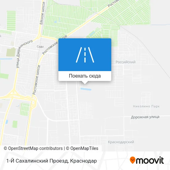 Карта 1-Й Сахалинский Проезд
