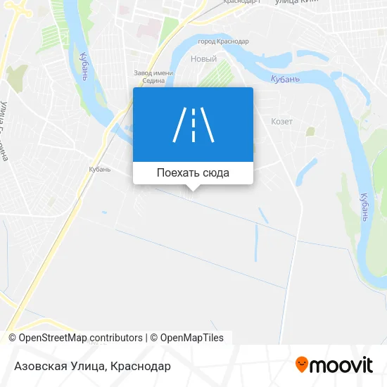 Карта Азовская ​Улица