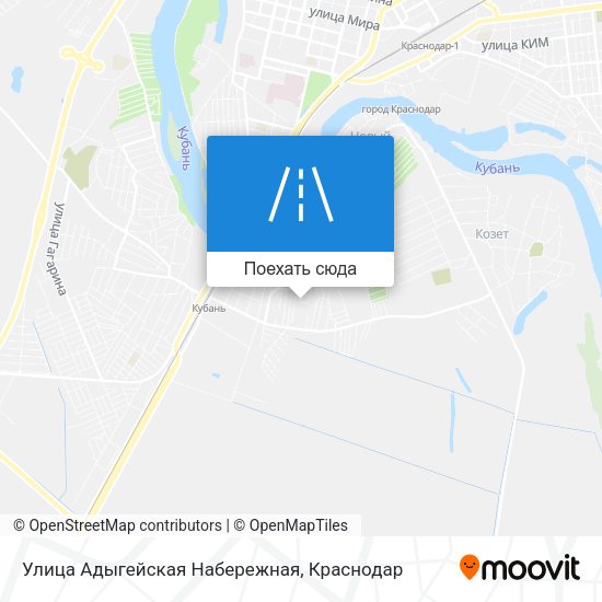 Карта Улица Адыгейская Набережная