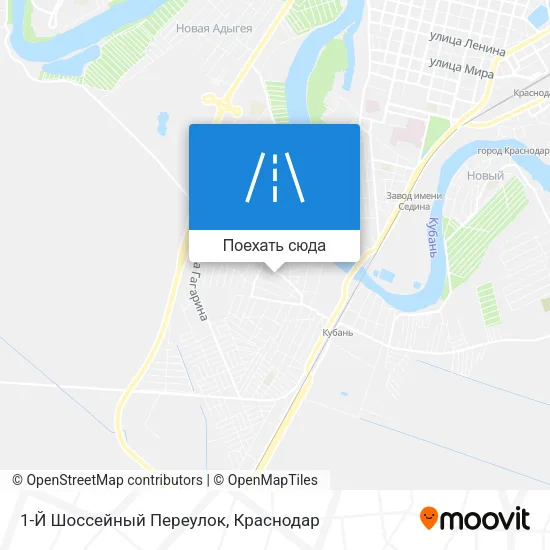 Карта 1-Й Шоссейный Переулок