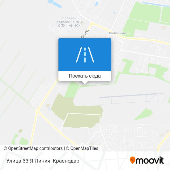 Карта Улица 33-Я Линия
