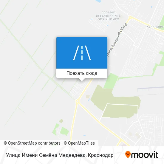 Карта Улица Имени Семёна Медведева