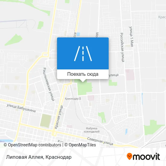 Карта Липовая Аллея