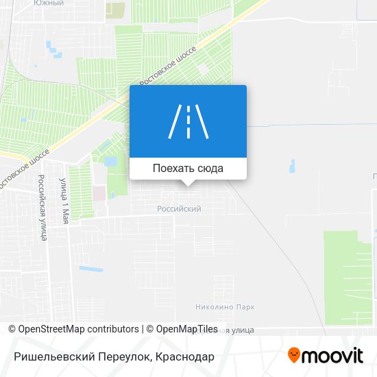 Карта Ришельевский Переулок