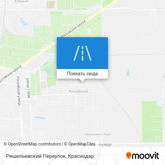 Карта Ришельевский Переулок