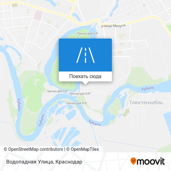 Карта Водопадная Улица