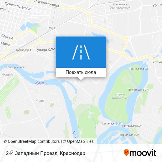 Карта 2-Й Западный Проезд