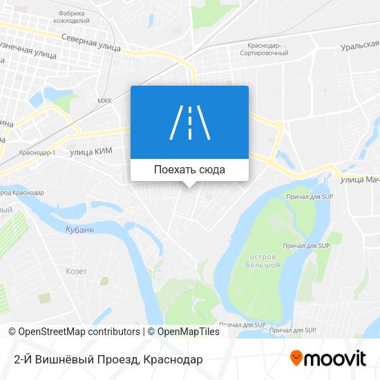 Карта 2-Й Вишнёвый Проезд
