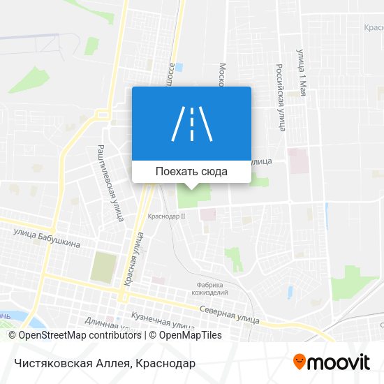 Карта Чистяковская Аллея