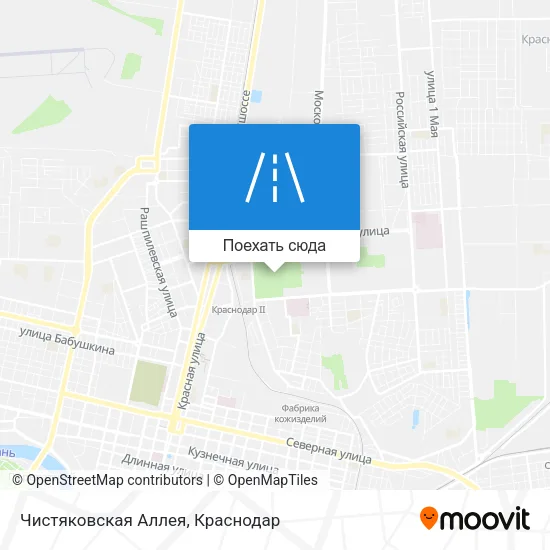 Карта Чистяковская Аллея
