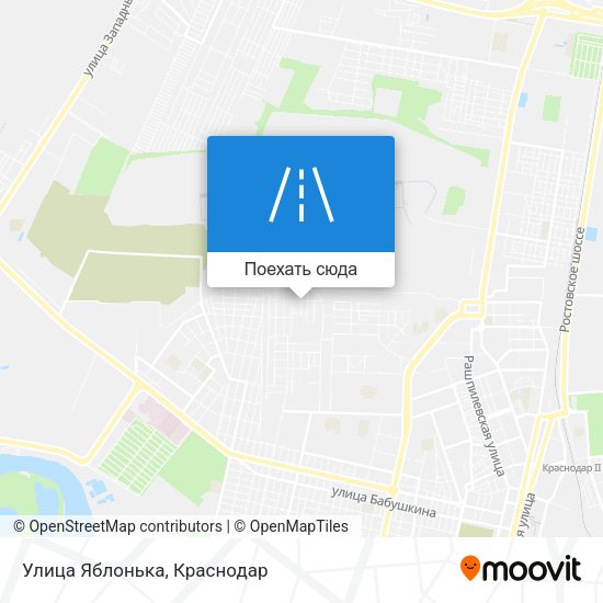 Карта Улица Яблонька