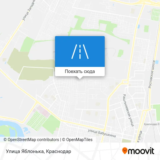 Карта Улица Яблонька