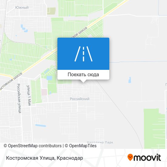 Карта Костромская Улица