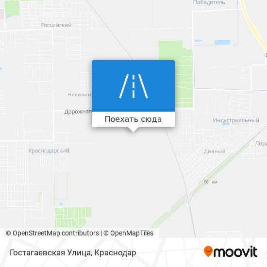 Карта Гостагаевская Улица