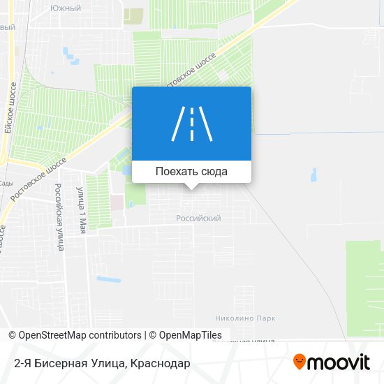 Карта 2-Я Бисерная Улица