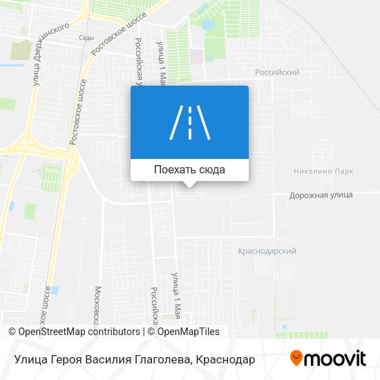 Карта Улица Героя Василия Глаголева
