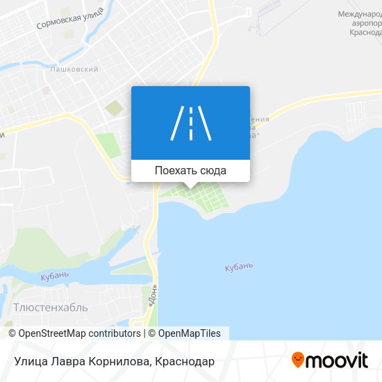 Карта Улица Лавра Корнилова