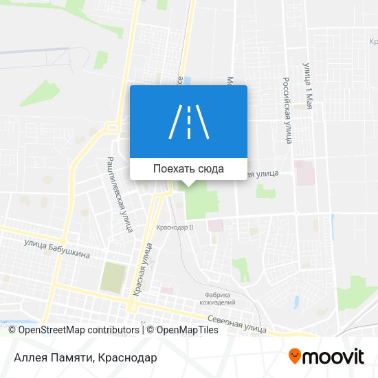 Карта Аллея Памяти