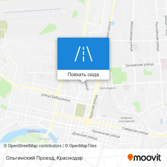 Карта Ольгинский Проезд