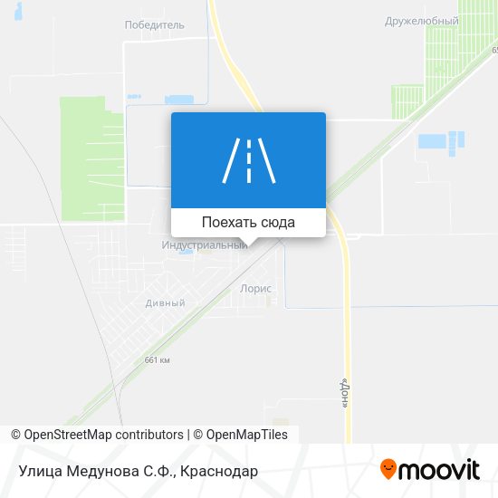 Карта Улица Медунова С.Ф.