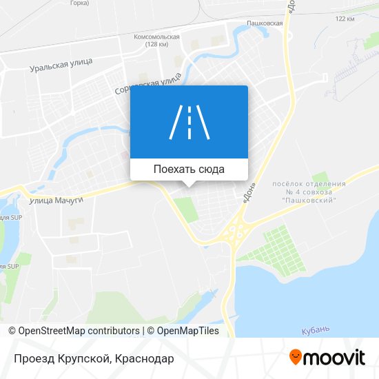 Карта Проезд Крупской