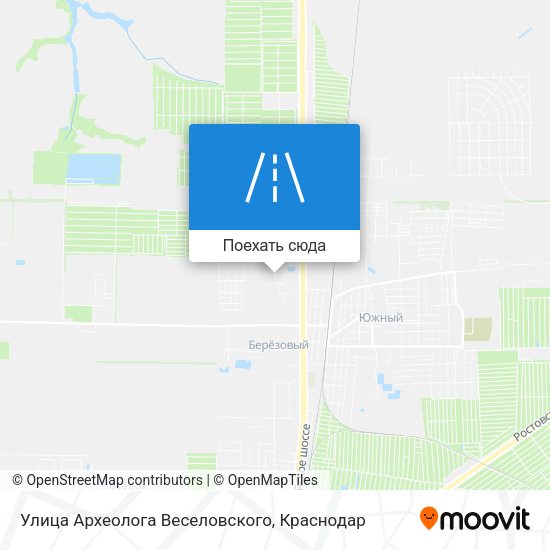 Карта Улица Археолога Веселовского