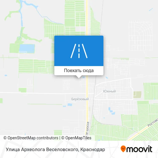 Карта Улица Археолога Веселовского