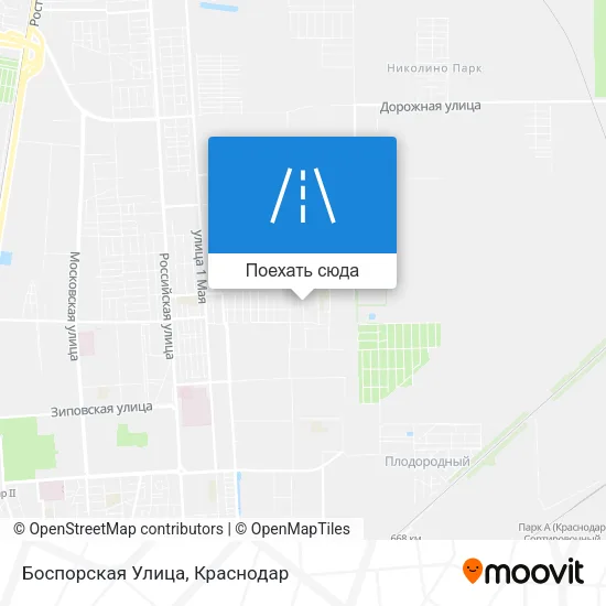 Карта Боспорская Улица