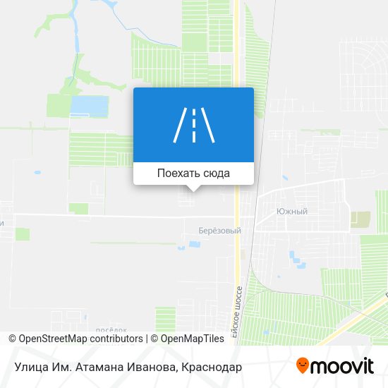 Карта Улица Им. Атамана Иванова