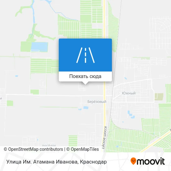 Карта Улица Им. Атамана Иванова