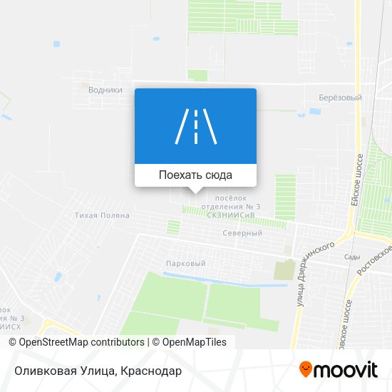 Карта Оливковая Улица