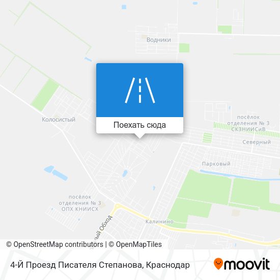 Карта 4-Й Проезд Писателя Степанова