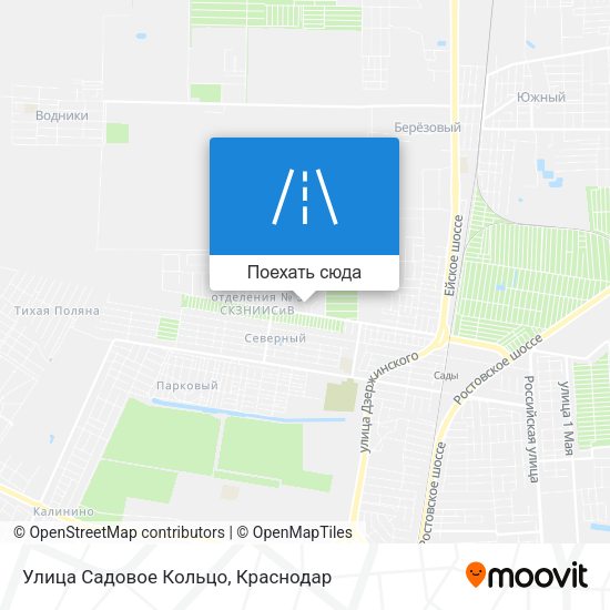 Карта Улица Садовое Кольцо