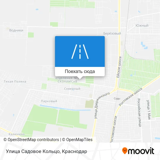 Карта Улица Садовое Кольцо