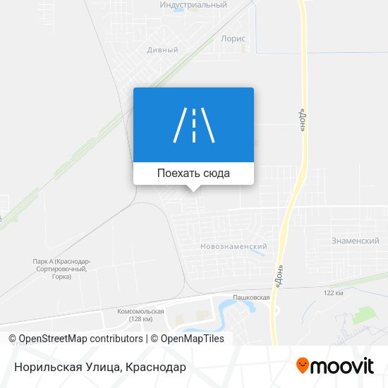 Карта Норильская Улица