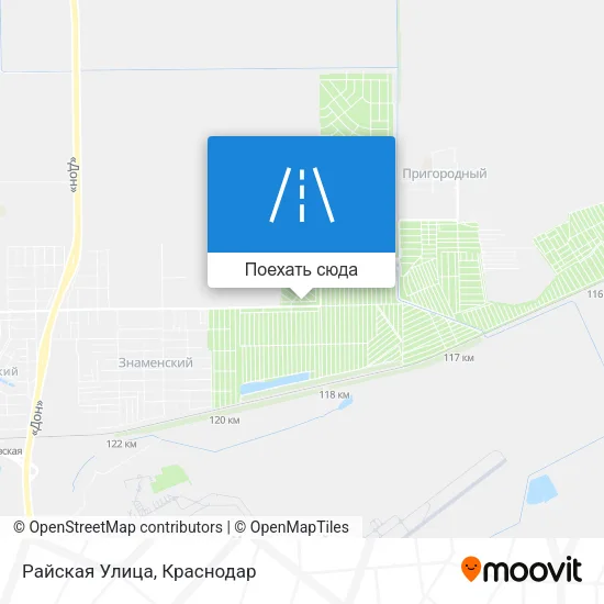 Карта Райская Улица