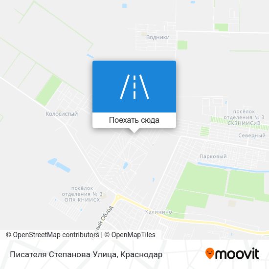 Карта Писателя Степанова Улица