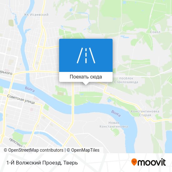 Карта 1-Й Волжский Проезд