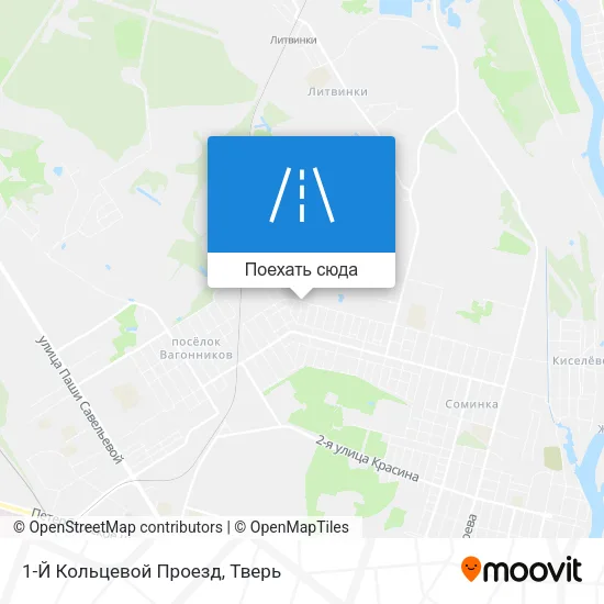 Карта 1-Й Кольцевой Проезд